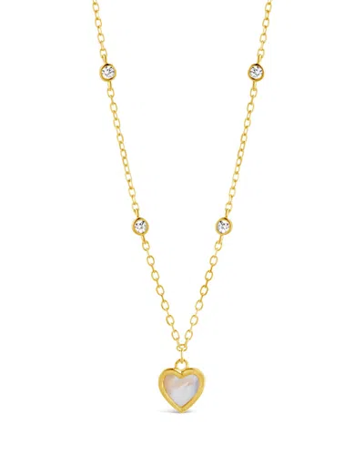 Sterling Forever Delicate Beaded Glasses Chain In Gold