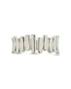 Sterling Forever Delicate Beaded Station Glasses Chain In Metallic