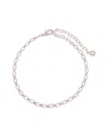 Sterling Forever Delicate Link Bracelet In Multi