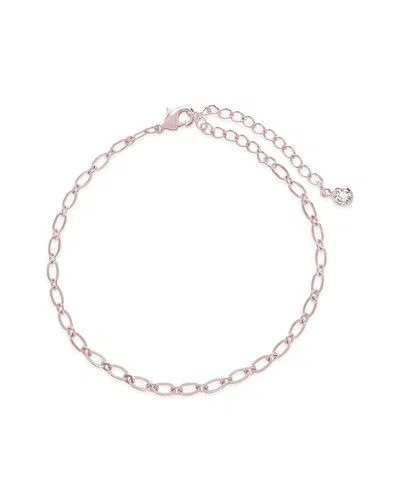 Sterling Forever Delicate Link Bracelet In Multi