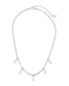 Sterling Forever Rhodium Plated 6-7mm Pearl Dottie Choker Necklace