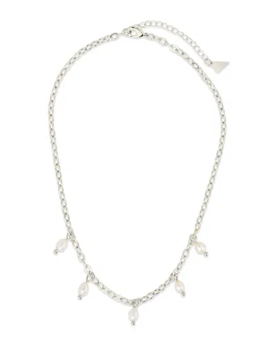 Sterling Forever Dottie Pearl Choker Necklace