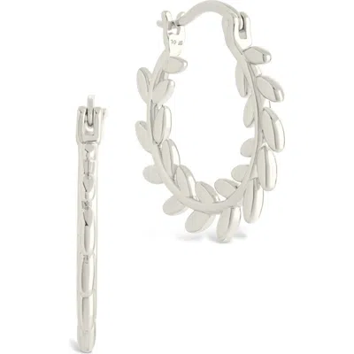 Sterling Forever Effie Vine Hoop Earrings