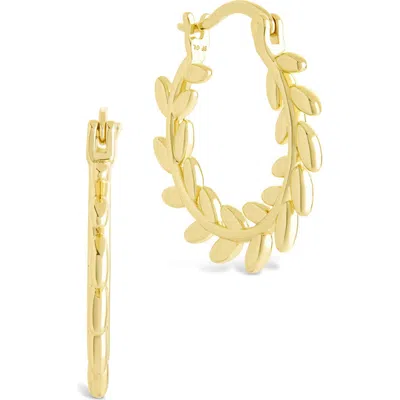 Sterling Forever Effie Vine Hoop Earrings