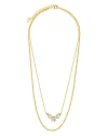 Sterling Forever Eileen Layered Necklace, 18 In Gold