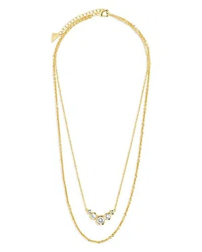 Sterling Forever Eileen Layered Necklace, 18 In Gold