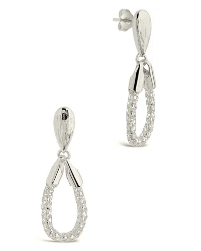 Sterling Forever Elisa Chain Drop Earrings In Metallic