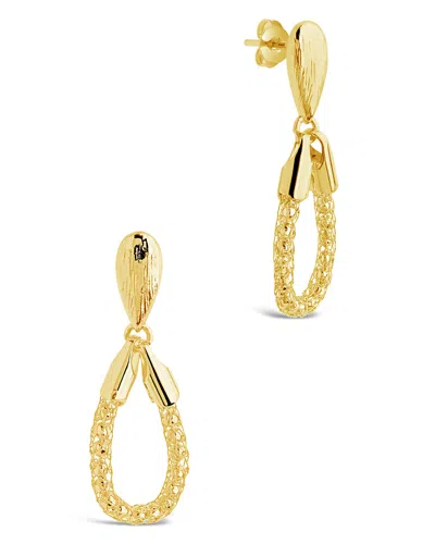 Sterling Forever Elisa Chain Drop Earrings In Gold