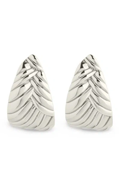 Sterling Forever Ellis Braided Hoop Earrings