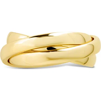 Sterling Forever Elsa Twisted Ring In Gold