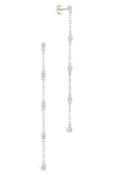 Sterling Forever Evanthe Brilliant Cubic Zirconia Drop Earrings In Multi