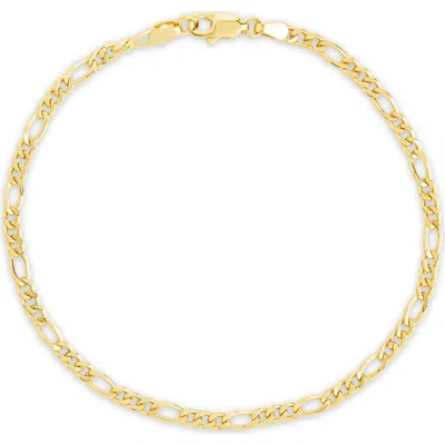 STERLING FOREVER STERLING FOREVER FIGARO CHAIN BRACELET