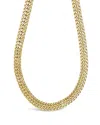 Sterling Forever Flat Link Chain Necklace [gold] In Gold