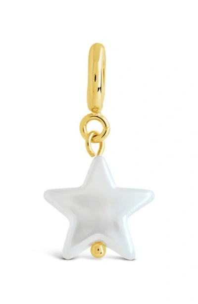 Sterling Forever Freshwater Pearl Star Enhancer In Gold