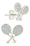 Sterling Forever Game Set Match Stud Earrings