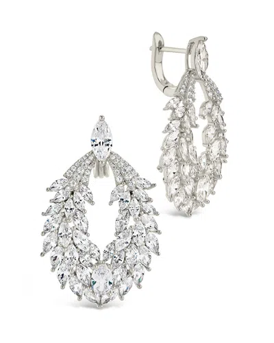 Sterling Forever Giuliana Statement Cz Drop Earring In Silver