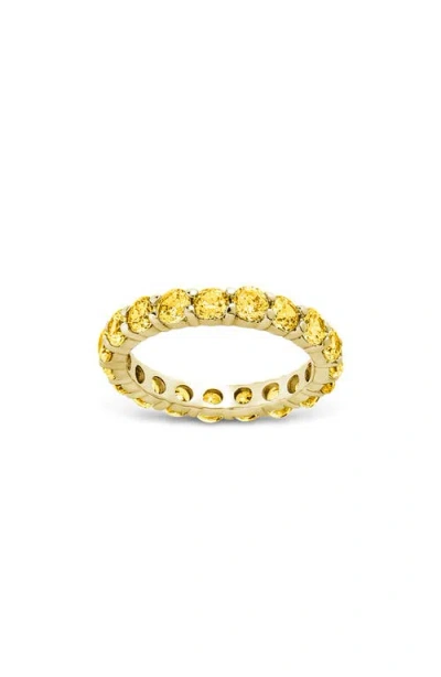 Sterling Forever Gracie Cubic Zirconia Eternity Ring In Gold