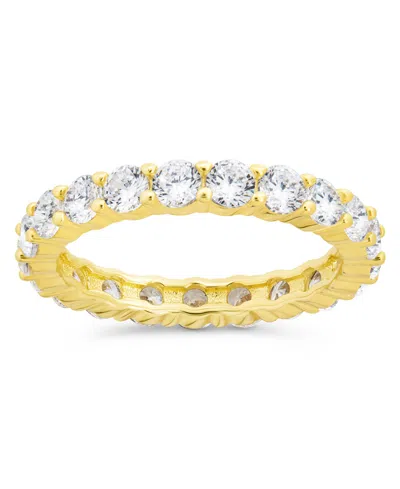 Sterling Forever Gracie Cubic Zirconia Eternity Ring In Multi