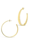 Sterling Forever Graduated Hoop Earrings In Gold