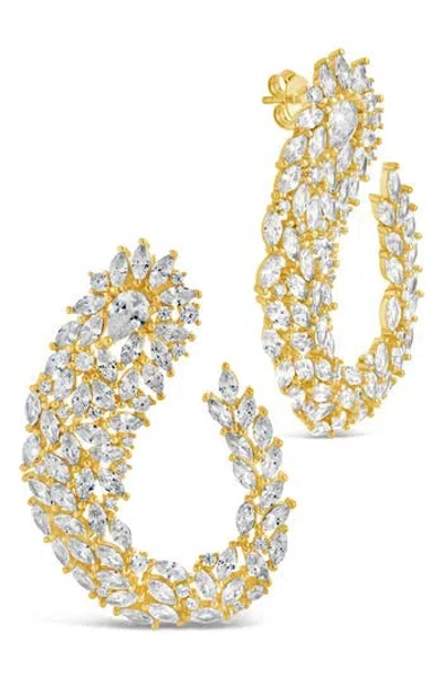 Sterling Forever Gwen Statement Stud Earrings In Gold