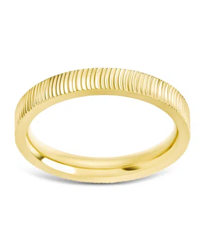 Sterling Forever Herringbone Rib In Gold