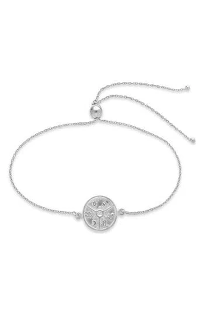 Sterling Forever Houses Of Astrology Slider Bracelet