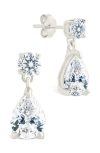 Sterling Forever Imogen Cubic Zirconia Drop Earrings In Multi