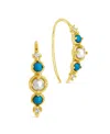 Sterling Forever Indra Drop Earrings In Gold