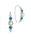 Sterling Forever Indra Drop Earrings In Silver