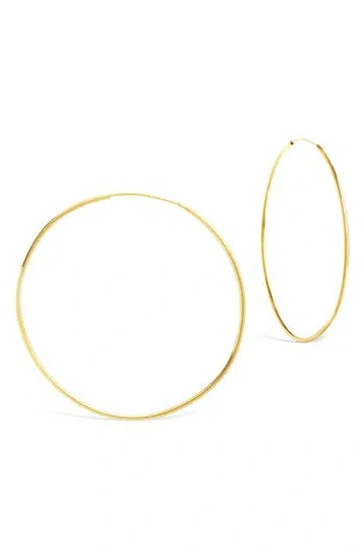 Sterling Forever Infinity Hoop Earrings In Gold