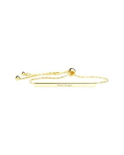 Sterling Forever Inspirational Bar Slider Bracelet