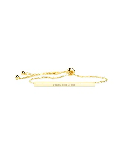 Sterling Forever Inspirational Bar Slider Bracelet