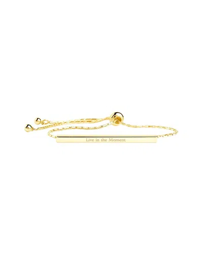 Sterling Forever Inspirational Bar Slider Bracelet