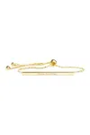 Sterling Forever Inspirational Bar Slider Bracelet[gold/follow Your Heart] In Gold
