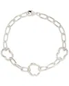 Sterling Forever Ira Hammered Chain Bracelet In Silver