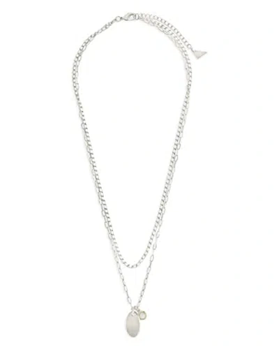 Sterling Forever Isla Layered Necklace In Silver