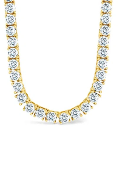 Sterling Forever Jadon Slide Tennis Necklace In Gold