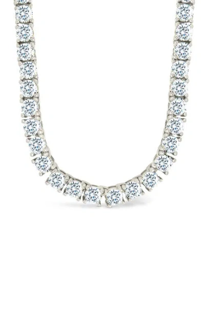 Sterling Forever Jadon Slide Tennis Necklace In Gray