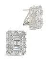 Sterling Forever Jana Square Cz Stud Earrings In Silver