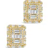 Sterling Forever Jana Statement Stud Earrings In Gold