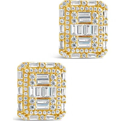 Sterling Forever Jana Statement Stud Earrings In Gold