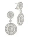 Sterling Forever Jessica Cz Statement Drop Earrings In Silver
