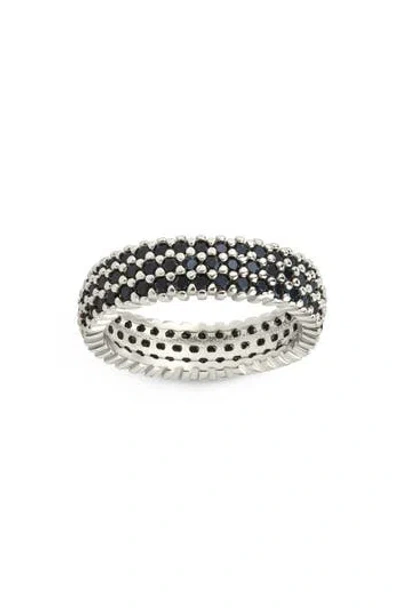 Sterling Forever Jolene Cubic Zirconia Rainbow Eternity Ring