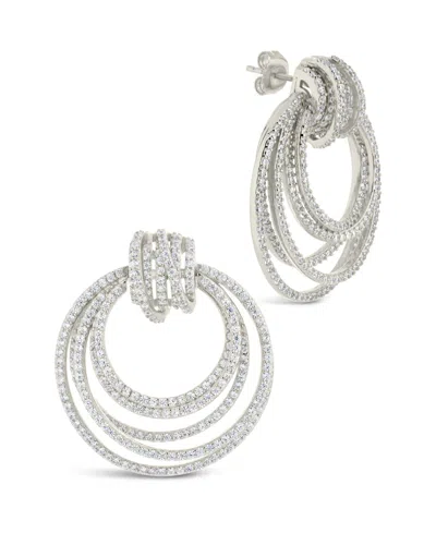 STERLING FOREVER JORDANA CUBIC ZIRCONIA STATEMENT CIRCLE STUD EARRINGS