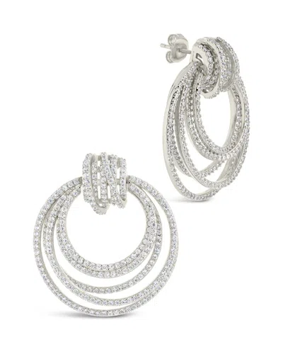 STERLING FOREVER JORDANA CZ STATEMENT CIRCLE STUD EARRINGS