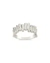 Sterling Forever Joss Staggered Band Ring