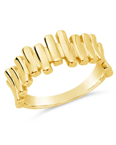 Sterling Forever Joss Staggered Band Ring In Gold