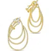 Sterling Forever Kaia Cubic Zirconia Statement Drop Earrings