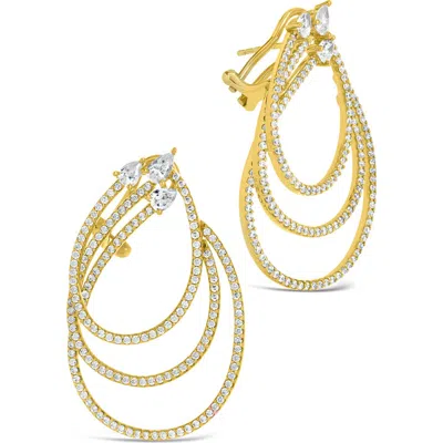 Sterling Forever Kaia Cubic Zirconia Statement Drop Earrings