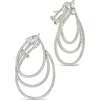 Sterling Forever Kaia Cubic Zirconia Statement Drop Earrings